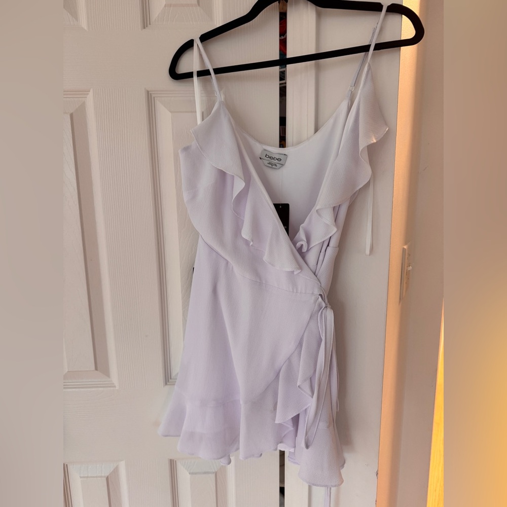 Bebe Ruffled Wrap Dress - Picture 2 of 4
